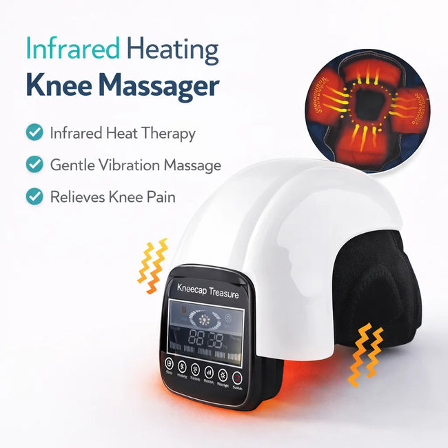 3-in-1 Infrared Heating Knee, Shoulder, and Elbow Air Pressure Massager. Hover Image